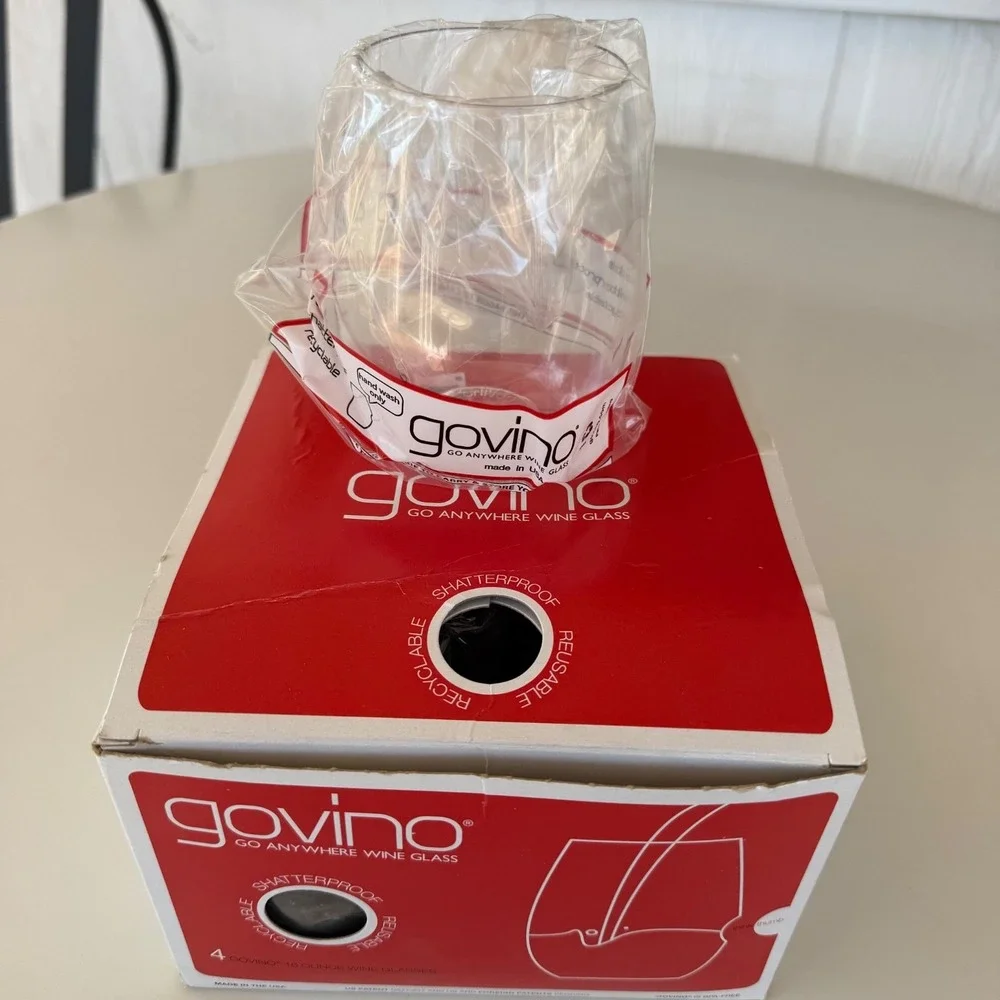 Govino Go Anywhere 16oz Wine Glasses‎ Set Of 4 Shatterproof
